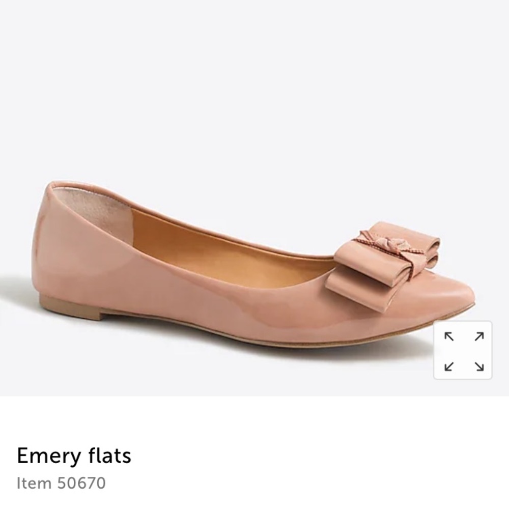 J. CREW WOMANS EMERY POINTY TOE BOW FLATS